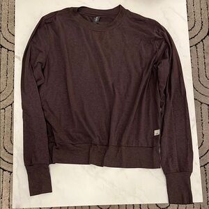 Vuori Daydream Crew Sz L Smoked Plum Heather